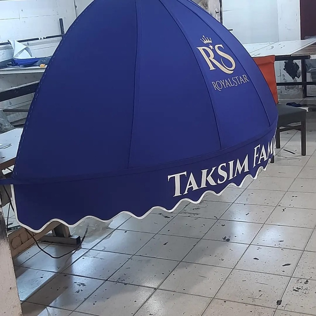 Pergola ve tente tasarım görseli