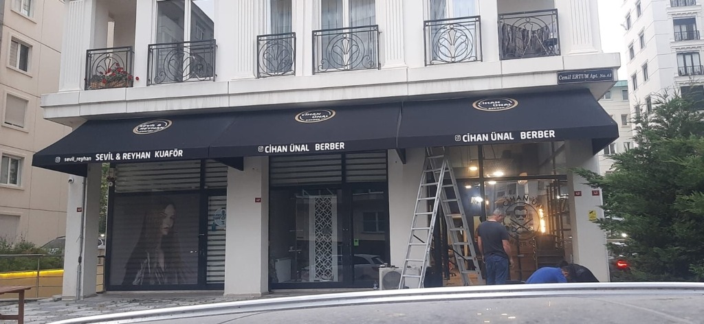 Pergola ve tente tasarım görseli