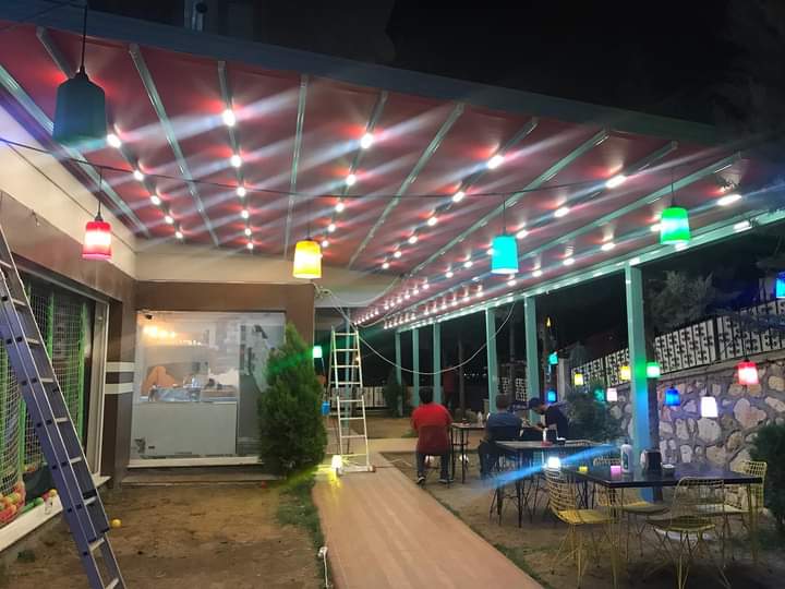 Pergola ve tente tasarım görseli