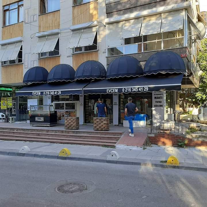 Pergola ve tente tasarım görseli