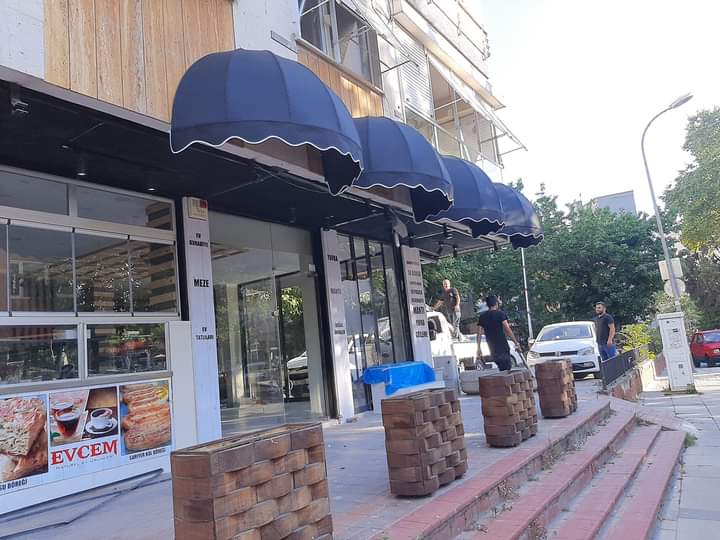 Pergola ve tente tasarım görseli